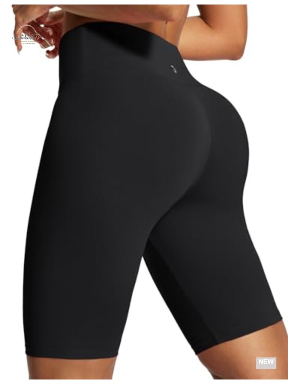 Women's High Waist Biker Shorts 8" with Inner Pocket Yoga Spandex Gym Running